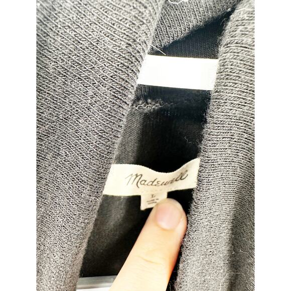 Madewell Solid Black Long Sleeve Turtleneck Minimalist Bodysuit Size Large - Picture 4 of 6